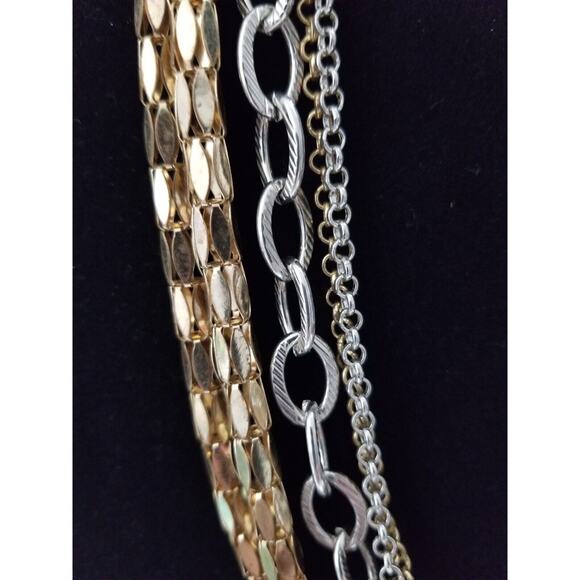 Twelve inch multichain necklace with a three inch extension n305* - Picture 3 of 6